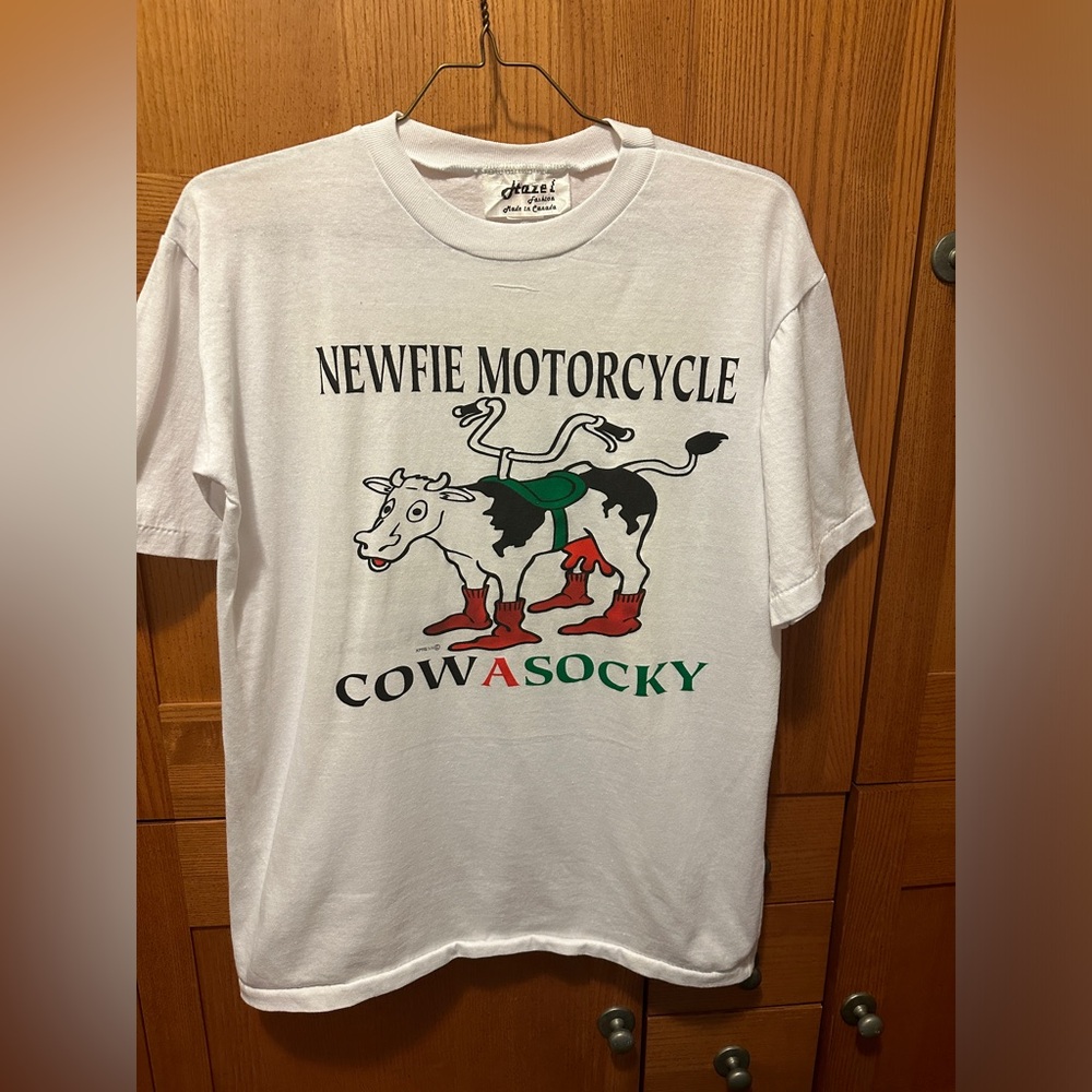 NEWFIE motorcycle COWaSOCKY t shirt